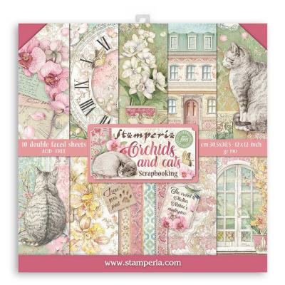 Stamperia Orchids and Cats Designpapier - Paper Pack